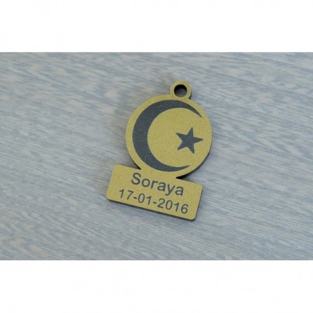 Médaillon contenant à dragées en plexiglas - Islam