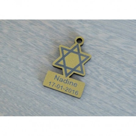 Médaillon contenant à dragées en plexiglas - Judaïsme