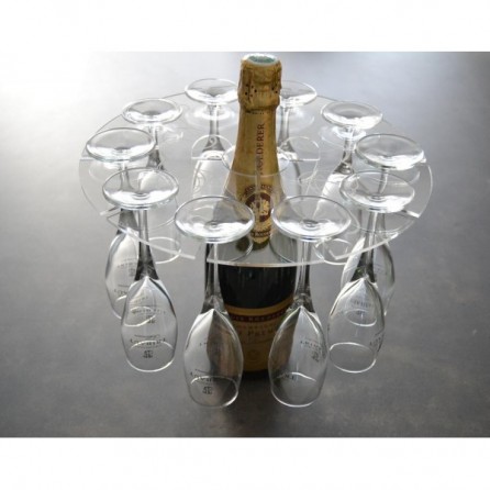 Support 10 flûtes à champagne - Design