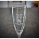 Flûte en verre personnalisée