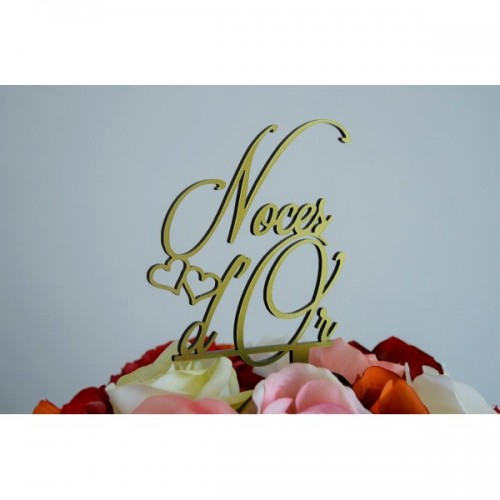 Topper gâteau Mariage, Baptême, Anniversaire