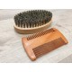 LOT BROSSE ET PEIGNE À BARBE EN BOIS POUR HOMME PERSONNALISÉS AVEC PRÉNOM