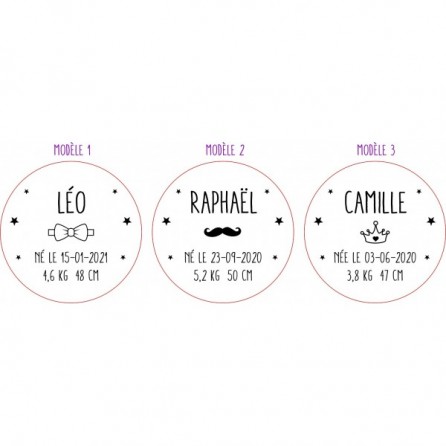 COFFRET NAISSANCE PERSONNALISÉ EN BOIS AVEC PRODUITS POUR BÉBÉ