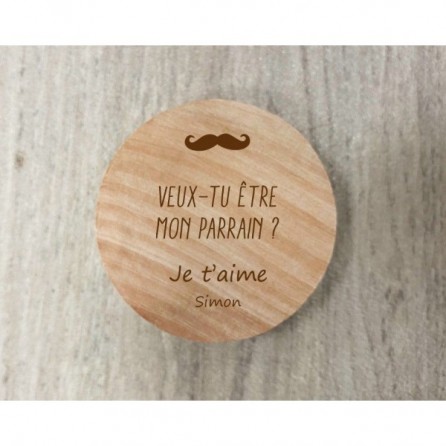 DÉCAPSULEUR OUVRE BOUTEILLES EN BOIS GRAVÉ FÊTE DES PÈRES/ MÈRES/ MAMIE/ PAPI/ PARRAIN/ MARRAINE/ TÉMOIN/ MAÎTRESSE M12