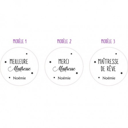 MIROIR DE POCHE MAÎTRESSE PERSONNALISÉ