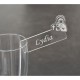 Marque-place en plexiglas pour verre